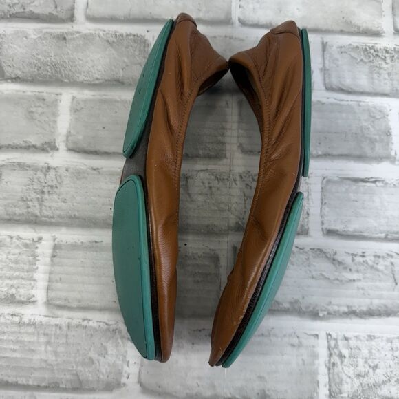 Tieks Women's 10 Chestnut Leather The Ballet Flat Matte Full Grain Comfort Shoes - Picture 12 of 15